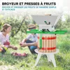 Súprava Wiltec 12 l lis na ovocie z bukového dreva vrátane Náhľad obrázku produktu 2