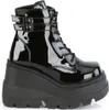 SHAKER-52 Damen Booties von DemoniaCult, Schwarz Lack , EU Produktbild-Vorschau 5