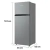 Heinner HF-M24ESE++ Kühl-Gefrierkombination 204 L, Produktbild-Vorschau 3