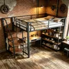 Lit mezzanine 140x200 cm avec escalier de sécurité, espace Voir les images du produit 2