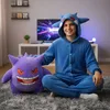 Pyjama Onesie Kigurumi Kostüm für Erwachsene Blau Gengar Produktbild-Vorschau 3