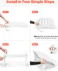 Four steps for assembling an Adirondack ottoman. Voir les images du produit
