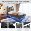 STILVORA 90x200 Polsterbett mit Nachttisch und USB Produktbild-Vorschau 5