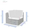 Sofaecke "savinia tahini" aus epoxybehandeltem aluminium  - Produktbild-Vorschau 6