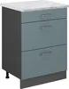 Küchenunterschrank Vicco R-Line Blau-Grau 60 cm AP Marmor, Produktbild-Vorschau 1