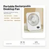 ZELURXX Tischventilator Akku 3000mAh 5 Stufen 8h Laufzeit Produktbild-Vorschau 6