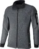 A studio shot of a grey and black fleece jacket. Produktbild-Vorschau