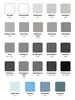 A grid of color swatches with their corresponding names and codes. Anteprima dell’immagine prodotto