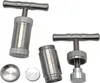 T-förmige Pollenpresse aus Aluminium, Ø8,9 cm Kräuterpresse Produktbild-Vorschau 4
