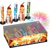 A collection of fireworks fountains in a box, with some fountains displayed individually in the background. Náhled obrázku produktu