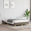 vidaXL Bettgestell ohne Matratze Taupe 120x190 cm Stoff Produktbild-Vorschau 2