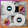 Two carbon monoxide detectors are shown, one indicating normal operation with a green light and checkmark, and the other indicating an alarm with red lights and an 'X' symbol. Podgląd zdjęcia produktu
