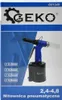 GEKO Pneumatická nýtovačka, nýtovací pistole 2.4-4.8mm Náhled obrázku produktu 7