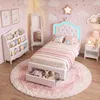 UnboxG Kinderbett 90x200 cm Weiß – Prinzessinnenbett mit Produktbild-Vorschau 12