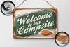 Blechschild Camping 30x20cm welcome to our Campsite Produktbild-Vorschau 3