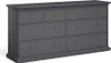 Kommode - Grau, 48,5x183,4x86,88h cm Produktbild-Vorschau 11