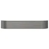 vidaXL Hochbeet Verzinkter Stahl 224x80x36 cm Grau Produktbild-Vorschau 3