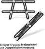 STAHLWERK Súprava pravítok s viacuhlovým meradlom, Náhľad obrázku produktu 5