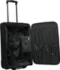 An open black suitcase with a telescopic handle is shown against a white background. Náhľad obrázku produktu