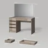 Coiffeuse Livinity Imola Grège 120cm avec miroir, Model Voir les images du produit 7