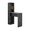 Roomart DUBLIN Bartisch 120 cm breit, Anthrazit-Eiche Produktbild-Vorschau 4