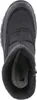 A top-down view of a black boot. Voir les images du produit
