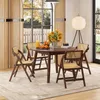 COSTWAY Esszimmerstühle 2er Set, Klappstühle Rattan, Produktbild-Vorschau 9