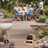Relaxdays Bierträger aus Holz, mit Flaschenöffner & Produktbild-Vorschau 3