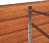A close-up view of a metal frame attached to a wooden wall. Produktbild-Vorschau