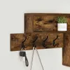 Porte-manteau mural avec étagère Chêne fumé 100 x 12 x 43,5 Voir les images du produit 4