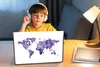 MuchoWow® Laptop Aufkleber Sticker Cover Weltkarte - Produktbild-Vorschau 3