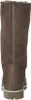 The back view of a single brown boot with a white sole and gray trim. Produktbild-Vorschau