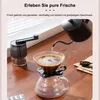 Manuelle Kaffeemühle mit Handkurbel, 18 Mahlgrade, tragbar, Produktbild-Vorschau 6