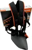 A STIHL brand backpack harness for a power tool, shown with its packaging in the background. Produktbild-Vorschau