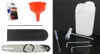A collage of images showing chainsaw accessories and tools. Produktbild-Vorschau