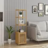 WOLTU Standregal Badregal Bambus Holzregal mit 5 Produktbild-Vorschau 4