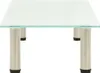vidaXL Tavolino TV 80x35x17 cm in vetro temperato satinato Anteprima dell’immagine prodotto 2
