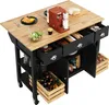 Sweiko Ilot de cuisine moderne (120×45×90cm) Armoire de Voir les images du produit 11