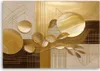 Leinwandbild Goldene Glamour-Abstraktion 90x60 Feeby Gold Produktbild-Vorschau 3