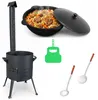 Ø36cm Uchag 2mm Stahl mit Abzugsrohr 10L Kazan Gusseisen Produktbild-Vorschau 1