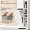 HOMCOM Badezimmerschrank Schmaler Badschrank mit 6 offenen Produktbild-Vorschau 5