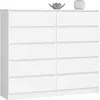 Kommode weiß 140cm breit mit 10 Schubladen, Schlafzimmer Produktbild-Vorschau 1