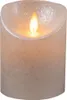 LED Kaars rustiek incl. timer - 7.50x15.00cm - Parelmoer Produktbild-Vorschau 3