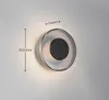 Applique a LED CELESTE nero-cromato 10 W, bianco caldo, Anteprima dell’immagine prodotto 9