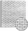 DEQORI Hybrid Leinwand Bild 50x50 cm 'Weißes Ziegelwerk' Produktbild-Vorschau 1