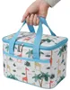 Blaue Kühltasche 6L mit zwei Kühlakkus, isolierte Lunchbox, Produktbild-Vorschau 3