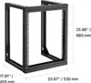 SucceBuy 12U Wandmontage-Server-Rack, maximale Tragkraft Produktbild-Vorschau 8