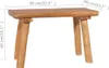 Panchina da giardino 80 cm in teak massiccio Anteprima dell’immagine prodotto 5