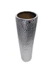 Dekovase Schöne Deko-Vase Keramik Silber Blumenvase edel Produktbild-Vorschau 2