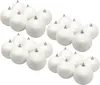 Weihnachtskugel mit Glitzer Ø6cm 24 Stück weiß Produktbild-Vorschau 1